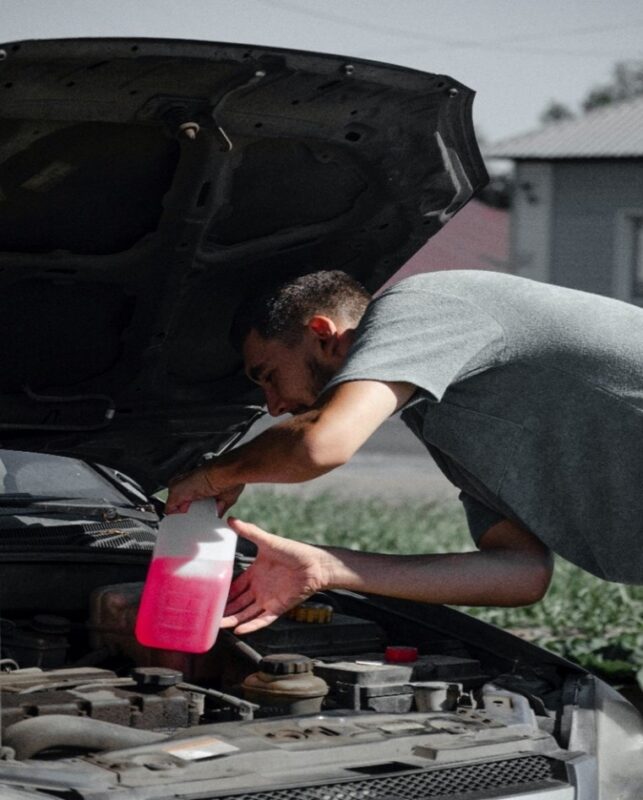 dispose engine coolant