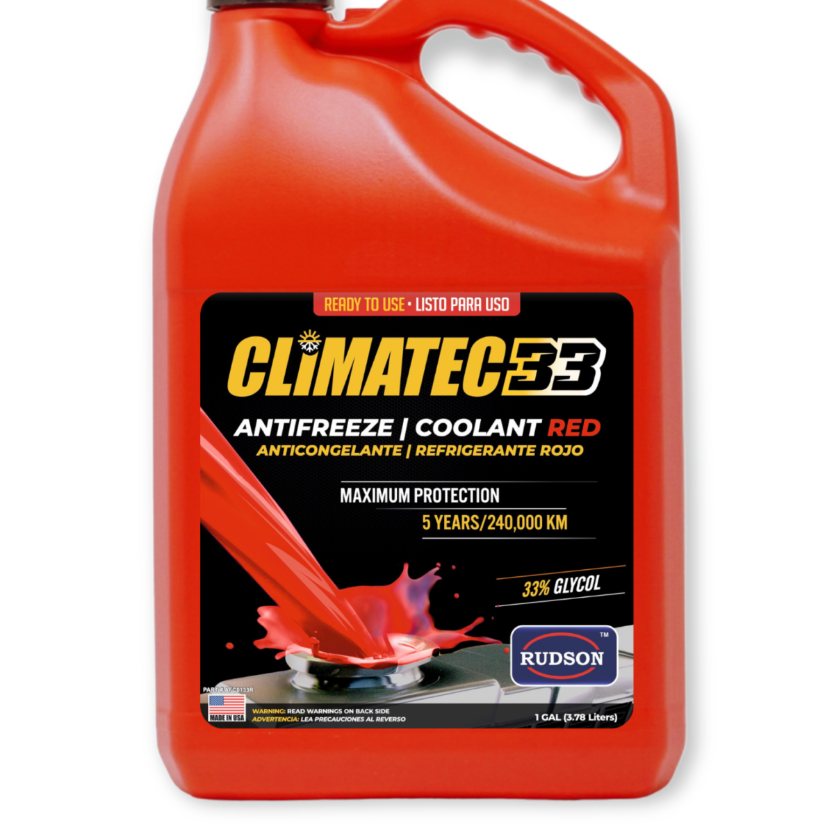 Anticongelante Rojo Climatec33 de Vida Extendida 33%