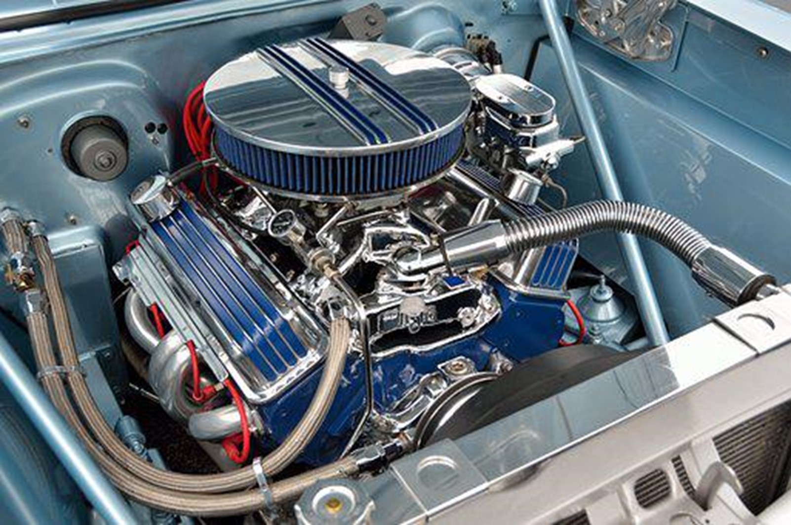 degrease the car engine